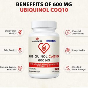 Ubiquinol CoQ10-600mg-Softgel