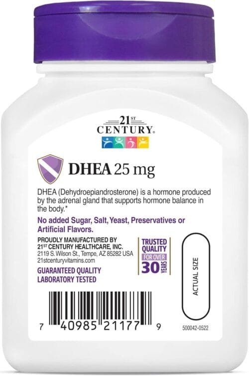 DHEA 25 mg | Equilibrio hormonal + energía | 90 cápsulas (equilibrio hormonal, libido, fertilidad, menopausia) - Imagen 6