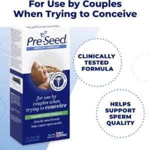Lubricante Pre-Seed – Fertility Friendly x 40 g con 9 aplicadores (uso en búsqueda de embarazo)