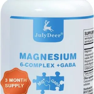 Magnesio Complejo + GABA – 90 cápsulas (bisglicinato, treonato, malato, citrato – sueño, calambres, estrés)