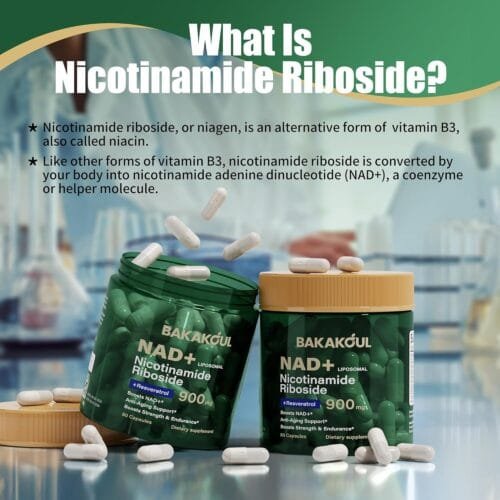 NAD+ Liposomal con Nicotinamida Ribósido, Resveratrol y Quercetina x 80 cápsulas - Imagen 2