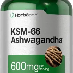Ashwagandha KSM-66 + L-Teanina | 600 mg + 200 mg | Antiestrés & Apoyo Suprarrenal