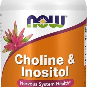 Colina + Inositol 250 mg NOW Foods x 100 cápsulas | Fertilidad, SOP, Embarazo