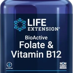 Metilfolato Activo + B12 Metilada | Fertilidad, Embarazo, MTHFR | Life Extension x 90 cápsulas