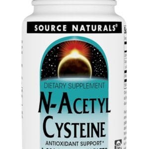 N-Acetil Cisteína 1000 mg | Source Naturals x 30 capsulas (SOP, fertilidad, endometriosis y detoxificacion hepatica)