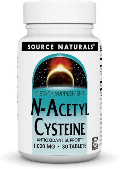 N-Acetil Cisteína 1000 mg | SOP, Fertilidad, Endometriosis & Detox | Source Naturals