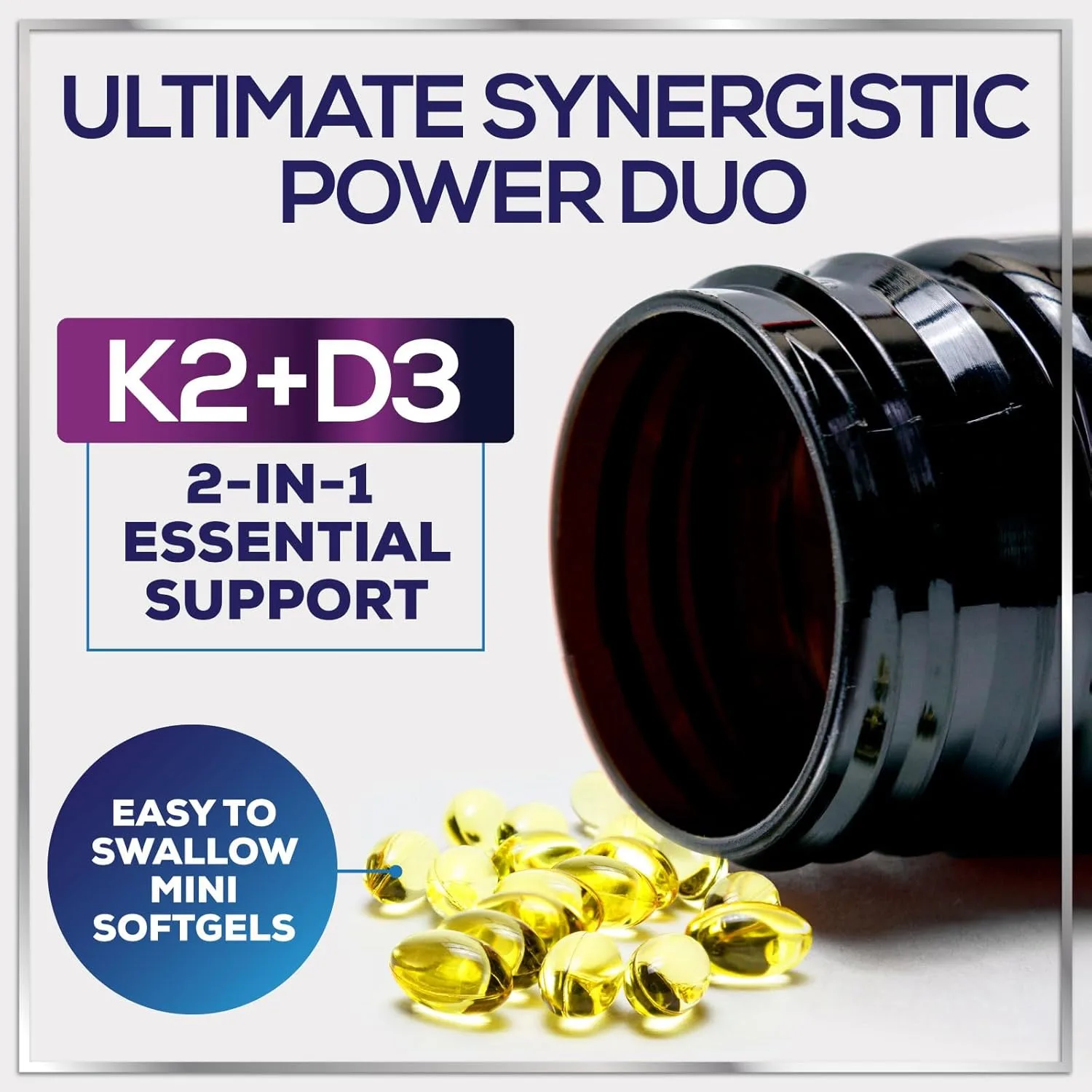 Vitamina D3 + K2 5000 UI | Alta potencia + absorción | 120 cápsulas blandas (inmunidad, fertilidad, articulaciones) - Imagen 8