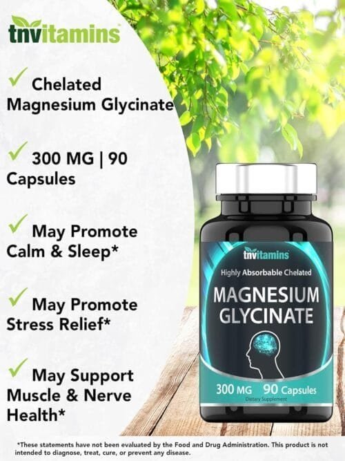 Magnesio Glicinato Quelado 300 mg – Alta absorción | 90 cápsulas |Sin gluten, sin lácteos, sin soya - Imagen 5