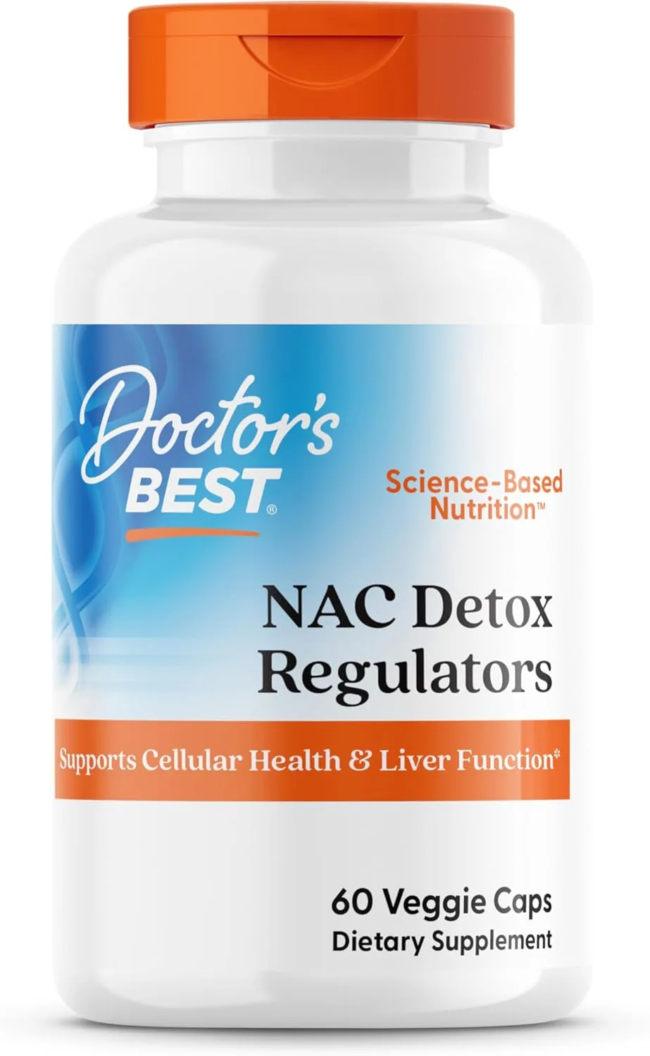 N-Acetil Cisteína 600 mg + Selenio y Molibdeno | Detox, SOP, Fertilidad & Función Hepática | 60 cápsulas vegetales – Doctor’s Best