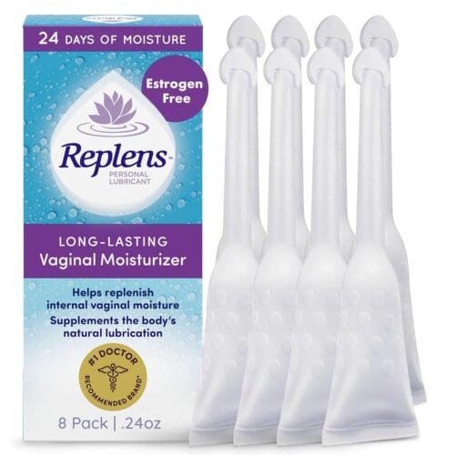 Replens – Hidratante Vaginal de Larga Duración x 8 aplicadores prellenados (resequedad, menopausia, postparto)