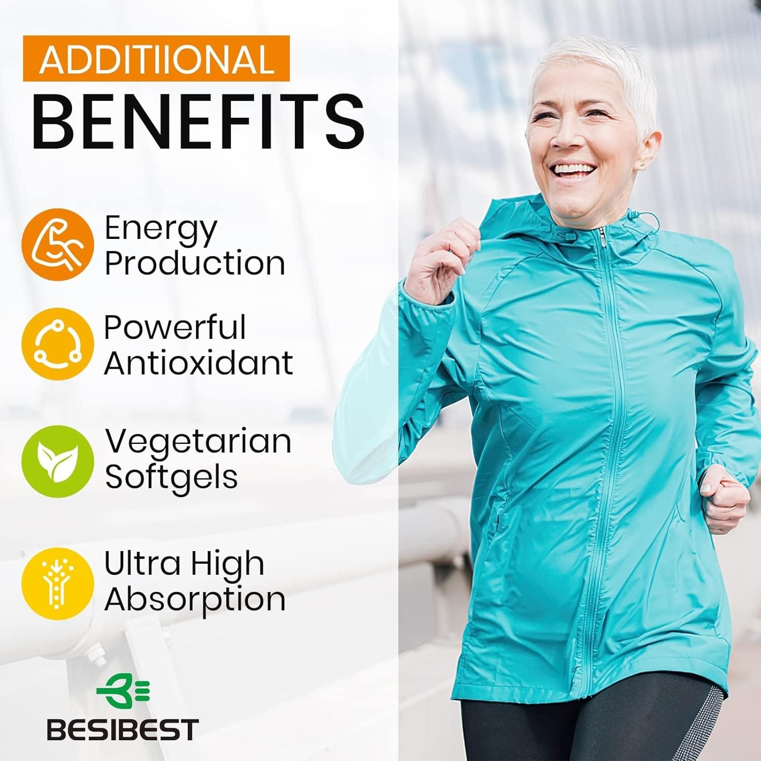 Ubiquinol Liposomal Vegano 1000 mg | CoQ10 Activa | 60 cápsulas vegetarianas | Alta absorción - Imagen 7