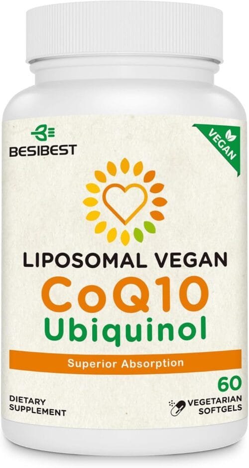 Ubiquinol Liposomal Vegano 1000 mg | CoQ10 Activa | 60 cápsulas vegetarianas | Alta absorción