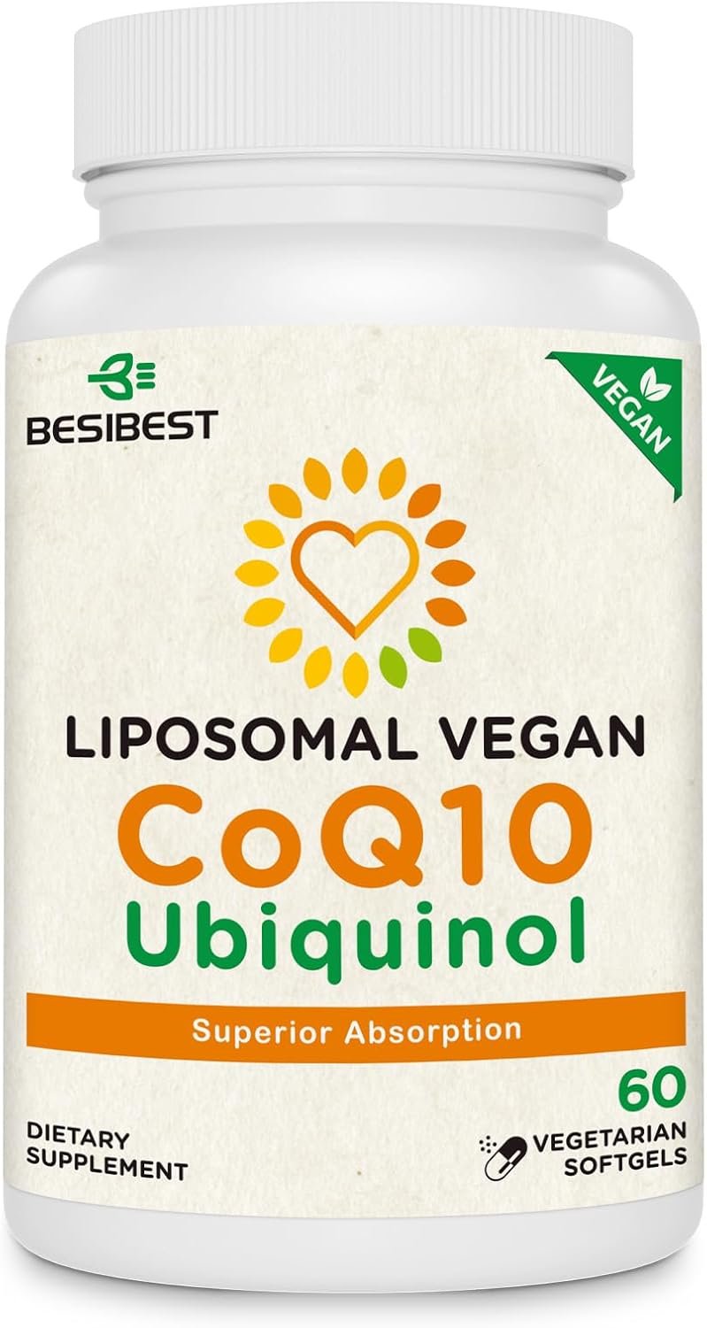 Ubiquinol Liposomal Vegano 1000 mg | CoQ10 Activa | 60 cápsulas vegetarianas | Alta absorción