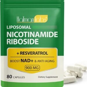 NAD+ Liposomal con Nicotinamida Ribósido, Resveratrol y Quercetina x 80 cápsulas