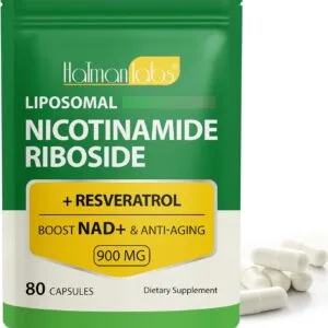 NAD+ Liposomal con Nicotinamida Ribósido, Resveratrol y Quercetina x 80 cápsulas