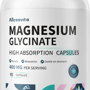 MAGNESIO BISGLICINATO (GLYCINATE) ALTA ABSORCIÓN 400 MG – 90 CÁPSULAS VEGETARIANAS