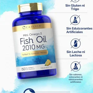 Omega 3 Carlyle Mini Fish Oil 2010 mg – 150 Cápsulas Blandas | EPA + DHA